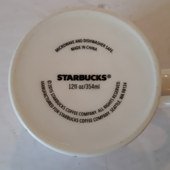 2015 Starbucks Christmas Tree 12oz mug - Picture 3 of 3